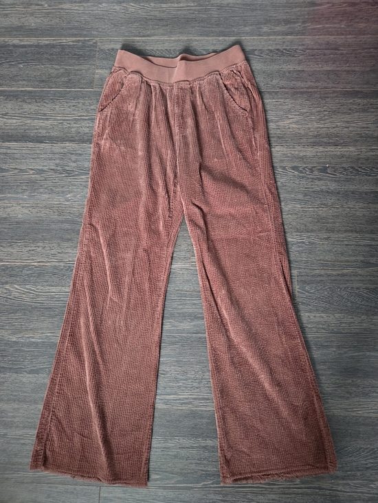XCVI Pants - XCVI Dusty Rose Pull-On Velvet Joggers